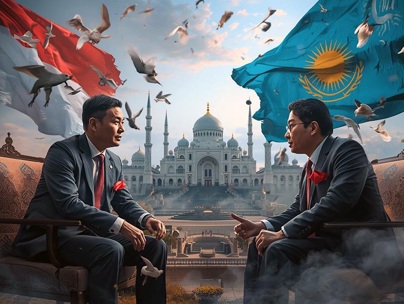 Dubes Kazakhstan : Indonesia-Kazakhstan Miliki Banyak Kesamaan. FOTO : Ilustrasi AI/LT
