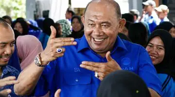 Bupati Langkat Syah Afandin saat menghadiri acara PAN. DPP PAN kini telah mengambil alih kepemimpinan DPW PAN Sumut dan menonaktifkan Syah Afandin dari posisi ketua wilayah menyusul penangkapannya oleh KPK. (Foto: Dok. Istimewa/metrokampung.com)