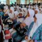 Ratusan calon haji dari Kabupaten Tanjung Jabung Barat sudah tiba di Asrama Haji, Kota Baru Kota Jambi menjelang di berangkatkan ke Arab Saudi, Minggu (4/6/23). FOTO : Ist
