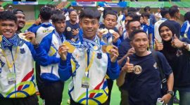 Drum Band Tanjab Barat Raih Juara Umum Kejurprov PDBI Jambi 2025 di Batanghari. FOTO : KONI TJB