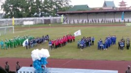 Pembukaan Gubernur Cup di di stadion KONI Tri Lomba Juang Jambi, Kamis (8/1/22). FOTO : Jamberita
