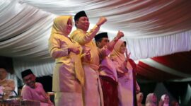 Wabup Tanjab Barat Saat Hadir pada Pembukan MTQ KE 51 Provinsi Jambi di Sungai Penuh. FOTO : DOKPIM-TJB.