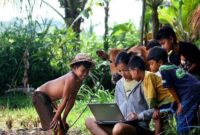 ILUSTRASI : K Kemudahan Akses Internet Jaringan Internet Masuk Desa