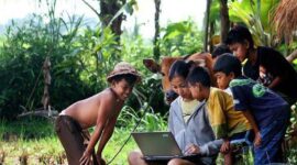 ILUSTRASI : K Kemudahan Akses Internet Jaringan Internet Masuk Desa