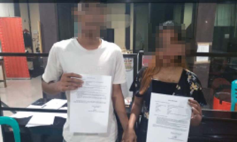 Razia Ops Pekat II Polisi Temukan Pasangan Bukan Suami Istri di Kamar Wisma. [FOTO : Hms Polres Merangin]