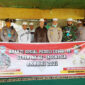 FOTO : Kapolres Tanjab Barat AKBP Guntur Saputro, S.IK, MH dan Dandim 0419/Tanjab Letkol Inf Erwan Susanto, S.IP bersama Pengasuh Pesantren Datuk Ismail Nagara, Parit 4 Desa Sungai Saren KH. Ainani, Kamis (21/05/20)
