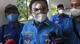Ketua Umum KNPI Haris Pratama saat menghadiri sidang kasus dugaan ujaran kebencian Ferdinand Hutahaean, Rabu (22/2). (Foto: Dok. Istimewa/cnn)