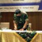 Penandatanganan MoU ini oleh Kadis DTPHP Provinsi Jambi Ir. Akhmad Maushul dan Danrem 042/Gapu Brigjen TNI Supriono, S.IP., M.M., Terkait Program Pembangunan Pertanian (PENREM GAPU)