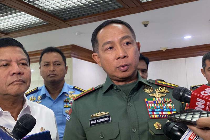 Panglima TNI Jenderal Agus Subiyanto. FOTO : Kompas.com