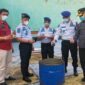 Kemenkumham Jambi memusnahkan sebanyak 33 Handphone (HP) milik narapidana hasil razia di Lembaga Pemasyarakatan (Lapas) Kelas IIA Jambi, Selasa (29/3/22). FOTO : Dhea