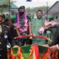 Serimoni Penyambutan Dandim baru, Letkol Arh M. Nahruddin Roshid, SE di halaman Makodim 0314/Inhil jalan A. Yani kecamatan Tembilahan Hulu, Sabtu (25/12/21) pagi.
