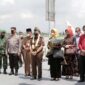 Wakil Gubernur Jambi Abdullah Sani dan FKPD Saat Sambut Kedatangan Kajati Jambi yang baru Elan Suherlan, SH di VIP Bandara Sultan Thaha Jambi, Selasa (23/8/22). FOTO : Ist.