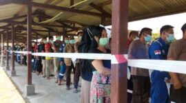 Upaya Tingkatkan Kekebalan Tubuh Karyawan, PetroChina Gelar Vaksinasi Booster di Chiyoda Camp