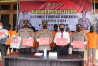 2 Minggu, 10 budak narkoba diringkus Polres Ngawi. FOTO : Detik.com