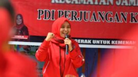 Hj. Ratu Munawaroh, Wakil Ketua Bidang Politik dan Bidang Media DPD PDI Perjuangan Provinsi Jambi. FOTO : Ist/Net