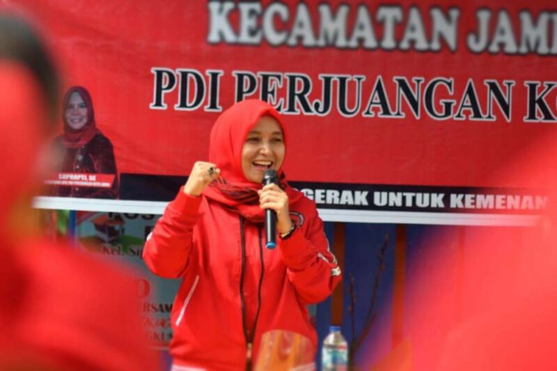 Hj. Ratu Munawaroh, Wakil Ketua Bidang Politik dan Bidang Media DPD PDI Perjuangan Provinsi Jambi. FOTO : Ist/Net