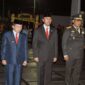 Danrem 042/Gapu TNI Supriono, S.IP.,M.M Saat Ikuti Apel Kehormatan dan Renungan Suci di TMP Satria Bhakti  Kota Jambi, Kamis (17/8/2023). FOTO : PENREM