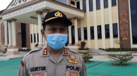 FOTO : Kapolres Tanjab Barat AKBP Guntur Saputro, S.IK, MH di Mapolres, Senin (04/05/20)