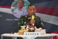 FOTO : Komandan Satgas Karhutla Provinsi Jambi, Brigjen Pol M. Zulkifli saat Menjadi Narasumber Dialog Khusus Jambi Hari Ini 