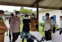 FOTO : Tim Gugus Tugas Percepatan Penanganan Covid-19 Kabupaten Tanjab Barat saat Sidak BGP 6 Betara PT PetroChina di Desa Pematang Lumut, Senin (27/07/20)