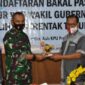 FOTO : Danrem 042/Gapu Brigjen TNI M. Zulkifli saat kunjungan di Sekretariat KPU Provinsi Jambi, Rabu (02/08/20)