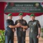 Danrem 042/Garuda Putih Brigjen TNI Supriono saat Pimpin Sertijab Dandim Jambi, Jumat (22/4/22). FOTO : PENREM