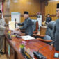 DPRD Tanjab Barat Gelar Paripurna Mendengarkan Pidato Pertama Bupati Anwar Sadat. FOTO : IST