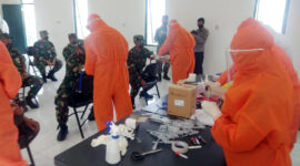 FOTO : Hasil Lab PCR dari swab lanjutan pasien di Secapa AD sejak Jumat, 7 Agustus sampai dengan pagi ini Sabtu, 8 Agustus 2020