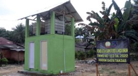 Bangunan MCK sasaran fisik tambahan TMMD ke-113 Tahun 2022 Kodim 0419/Tanjab. FOTO : Pendim Tjb