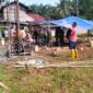 Kegiatan Non Fisik TMMD ke -113 Tahun 2022 Kodim 0419/Tanjab Pengerjaan Sumur Bor di Dusun Intan Jaya, Muara Papalik. FOTO : PENDIM Tjb