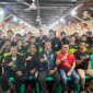 Jamal Darmawan Sie bersama Ketua KONI, Pelatih dan pengurus serta Para Atlet Taekwondo Tanjung Jabung Barat. FOTO : Ist