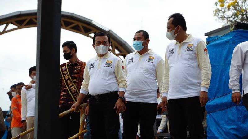 Wakil Bupati Muaro Jambi Bambang Bayu Suseno (BBS) pada Acara Perancangan Gerakan Sungai Batanghari Bersih, Rabu (9/3/22). FOTO : Ist