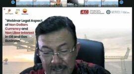 SKK Migas-PetroChina Dukung Kegiatan Webinar untuk Mahasiswa Fakultas Hukum. FOTO : Hms